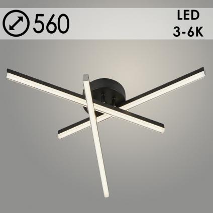 Люстра C9036/3 BK черный 3x8W LED 3000-6000K d560 h120, 24